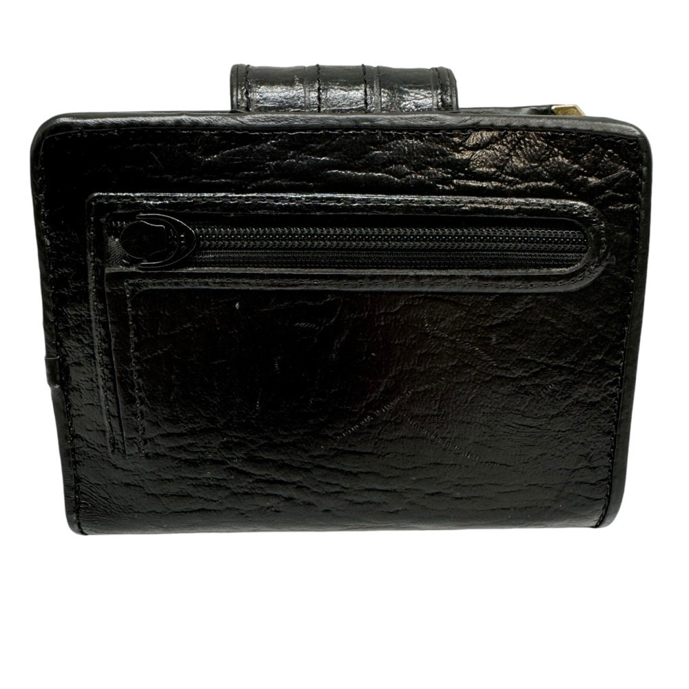 Mitty Wallet Women’s Purse Pouch Brazilian Leather Black Gold Buckle Western - Picture 7 of 16